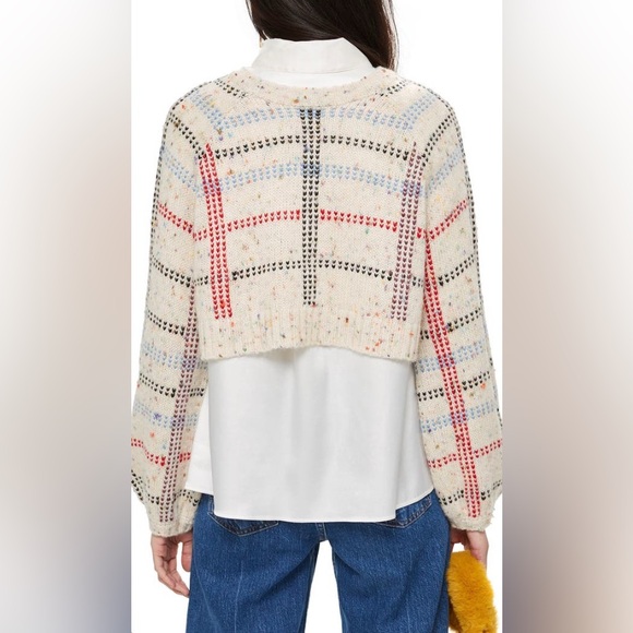Topshop Check Pattern Sweater - Picture 3 of 14